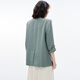 Evely Lightweight Suit 2024 Autumn High-end Design Temperament Commuting Casual Acetate Suit Jacket Women Green S 155/80A