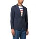 Polo Ralph Lauren Solid Color Collar Chaqueta de pico de un solo azul oscuro azul Single Blue S