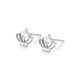 Mengjinyuan Platinum Earrings PT950 Crown Platinum Earrings as a birthday gift for your girlfriend