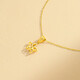 Mengjinyuan 18K gold pendant five-pointed star AU750 color gold pendant without chain women's gift