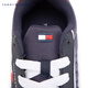TOMMY HILFIGER children's clothing men's color-blocking striped webbing retro casual shoes sports shoes running shoes travel shoes TH100944 navy blue 695 37