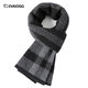 EVAIOGG high-end 100% cashmere scarf men's winter thickened warm plaid scarf birthday gift for boyfriend and husband Mituo 30*180CM