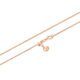 18k gold Chopard chain retractable necklace for women gold rose gold platinum heart-shaped small peach heart pull-out adjustable sweater chain love K yellow Chopard necklace 50cm