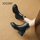Zoshini chelsea boots Женские 2024 зимний зимний флис теплые ватные туфли толстые подошва антикалипа