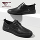 SEPTWOLVES leather shoes men's business formal shoes men's British casual men's shoes 8311480617 black 41