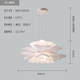 
Creative restaurant chandeliers Nordic romantic flowers bar lamp ins style girl room lighting warm bedroom lamp 9272 chandeliers white 35cm three-color E27 light source