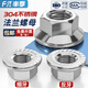 Fengji 304 stainless steel fine-thread/reverse-thread flange nut DIN6923 nut nut M3M4M5M6M8M10M12 304 reverse-thread M8-5 only