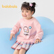 Balabala children's clothing girls long-sleeved sweatshirt autumn children's printed top [Bagongling IP] 208324121005