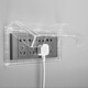 International Electrician Type 118 Transparent Waterproof Box Hotel Bathroom Switch Adhesive Waterproof Splash-proof Box Home Outdoor Multi-Position Socket Protective Cover Type 118 Transparent Waterproof Box Double