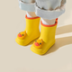 Pig Dad Children's Rain Boots Girls Anti-Slip Rain Boots Baby Baby Toddler Étudiants imperméables Petites filles Chaussures en caoutchouc 160