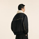 速写男装商城同款2024冬新品短款翻领羽绒服宽松城市轻户外9O0C12530 001本黑 M