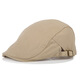 Changyin British style men's forward hat spot autumn and winter casual versatile cotton duck tongue sun hat beret men khaki

