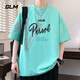 Camiseta para hombres de manga corta GLM Marca de altura de verano de altura