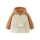 Mini Bala autumn new anti-static jacket for boys and girls, baby plush jacket, fleece jacket, light khaki 50307 130