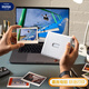 INSTAX Fuji instax Link WIDE Polaroid Mobile Photo Printer Mocha Gray Wide Double Pack Photo Paper Set