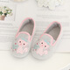 Ruiyang Kindergarten indoor shoes for boys and girls, non-slip indoor shoes, soft sole floor bags, baby children's shoes, home slippers, pink cat 25, inner length 15.85cm