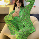 惠奴比灵能睡衣女春秋季款纯棉长袖搞怪小酒窝卡通学生家居服套装 826#双长皱布镜音双子 M