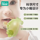 Rushan small month old teether baby mushroom teether toy to soothe baby's anti-eating hands 0-36 months, upgrade anti-eating hands, Well Green 1 pack