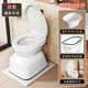 老人坐便椅家用孕产妇坐便器简易蹲便改坐厕便携式尿壶可移动马桶 新款仿真纯白加强防滑 厕所专用
