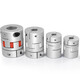 DFC aluminum alloy plum blossom coupling high torque CNC lathe screw rod elastic star motor coupling sleeve outer diameter 80 length 114 hole diameter 19 to 45 optional