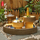 BAMBO de style japonais Fountain Fountain Balcon Decoration Indoor Affiche Affichage de poisson Pond Perme Paysage Paysage Aménagement paysage 9227
