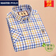 
MASTER POLO US Paul official brand short-sleeved shirt men's pure cotton plaid shirt middle-aged summer thin business casual D2629 38