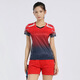 Dixi badminton suit children's clothing sportswear men's and women's skirt table tennis tennis short sleeve short sleeve top men's A3887 orange top + 3621 black pants M