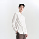 Chemise décontractée pour hommes Peacebird Spring Slim Sveny Shirt Sous -wear Shirt Top White (Slim) M