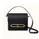 Bordifenasi leichte Luxus -Leder -Bag -Bag Damenbeutel Nase Tofu -Tasche Kangkang Bag Top Schicht Ziegenleder -Leder -Umhängetasche Schrägströme Handtasche Schwarze Goldschnalle kleine 18 cm Schwein Nase Tofu -Tasche