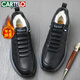 
Katile crocodile soft cowhide snow boots men's winter fur integrated warm cotton boots thickened wool cotton shoes men 9887 black 44