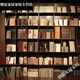 Diyazhi live background cloth 3D three-dimensional high-definition study bookshelf anchor background cloth Kuaishou live Douyin live background S-12017 2 meters wide X2 meters high