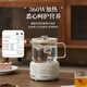 AOTEYOU mini health kettle all-glass office health kettle for one person kettle stewing kettle all-in-one small fully automatic constant temperature kettle tea maker scented tea brewing tea kettle electric stew cup jade white smart model + tea leakage smart touch + automatic heat preservation 0.6L health kettle