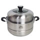 ASD steamer steamed buns double-layer 304 stainless steel small soup pot multi-layer multi-purpose pot 26/28cm double bottom thickened 26cm 7.4L pot mouth diameter