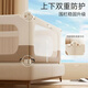 Suzzt bed fence baby bed guardrail baby bedside anti-fall bed guardrail three-sided splicing anti-pinch anti-fall bed fence 1.8+2.0+ 2m three-sided fixator
