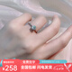 Pt950 Platinum One Carat Diamond Ring Proposal Ring Classic Six Claws Live Mouth Valentine's Day Gift for Girlfriend Six Claws 50 Points/D Color/VVS/GRA Certificate-Light Luxury Model Closed Mouth (8)