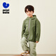 Mini Bala Waterproof and Breathable Autumn New Windproof Waterproof and Breathable Children's Outdoor Jacket for Boys and Girls Military Green 40619 120