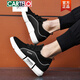 Kadile Crocodile Brand tendance printemps et été respirant intérieur intérieur chaussures masculines 6cm petites chaussures blanches sportives polyvalentes sports et chaussures de loi