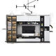 Mekejie XP Gabinete de TV Integrado Back Gabinet High Gabinet Sala de estar Estilo de vinos con puerta de vidrio A02 Longitud 2575*32/40*200