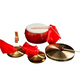 Ouyin Three-Sentence Half Props Set Large Midfielder Children's Performance Gong Drums, Cymbals, Gong Gong Gong Gong Gong Gong Gong Gong Gong Gong Gong Gong Gong Gong Gong Gong Complete Set of Musical Instruments 23cm Drum + 19 Rubber + 24 Cymbals + 32 Gong Adult Model