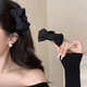 Zushange black bow princess head small catcher female hairpin elf ear bangs clip hairpin behind the ear side clip headdress princess head catcher black pair