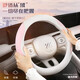 BYD Seagull Qin plus dolphin steering wheel cover Han, Tang and Song Dynasty plusdmi four-season anti-slip ultra-thin handlebar cover HYIA09 short velvet-D type-black gray