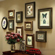 Vinoya Massivholzfoto Wandfoto Rahmen Wand amerikanische Wohnzimmer Sofa Hintergrund Wand Dining Bilderrahmen Dekorative Retro -Stil -Fotorahmen Kombination 6198 Modelle Modelle