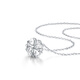 Mengjinyuan PT950 platinum pendant platinum four-leaf clover love pendant design pendant birthday heart-beating four-leaf clover - about 2.95g