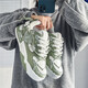 Zapatos de hombres Changxiang Huili 2025 Spring Versátiles Sports Sports and informal Board Zapatos de moda de cuero Carriendo zapatos de papá Green 42