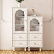 Bai Weitang französischer Sideboard im Cream-Stil gegen die Wand Modernes einfaches Wohnzimmer kleiner vertikaler Schrank Küchenschrank Aufbewahrung Sideboard Kleine Wohnung NT753 Multifunktions Bücherregal Lieferung und Installation