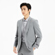 Lilang Youth Business Men's Wear Shopping Mall Same Style Suit Men's TR Blended Formal Two-piece Set Q5CXF06 Medium Gray 165A