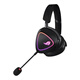 ROG Prism 2 wireless gaming headset, three-mode connection, Speednova technology, lightweight gaming e-sports headset, surround 7.1 sound effect, 3.5mm dark night black