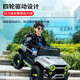 Dachang Lanyue children's electric car parent-child car can seat 2 people 1-3 years old four-wheel drive remote control toy car large high-end flame red + four-wheel drive + leather seat + swing + music + wear-resistant wheels + large battery Full-featured self-driving remote control off-road vehicle, birthday gift for boys and girls