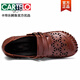 Cartelo Summer Leather Mother Chaussures en cuir véritable semelle douce semelle des femmes confortables chaussures creux respirantes d'âge moyen et âgés creux en mailles sandales féminines 2 681