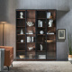 Оригинальный книжный шкаф с твердым деревом Nordic Oak Black Walnut Color Книжный шкаф современный простая полка Трехтолетная книжный шкаф D6172